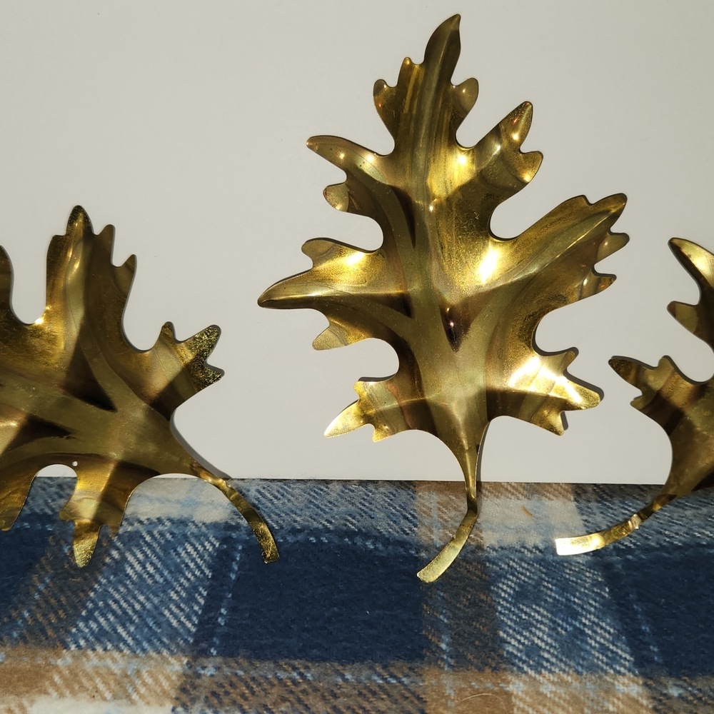 Vintage 1980's Gold Leaf Wall Decor